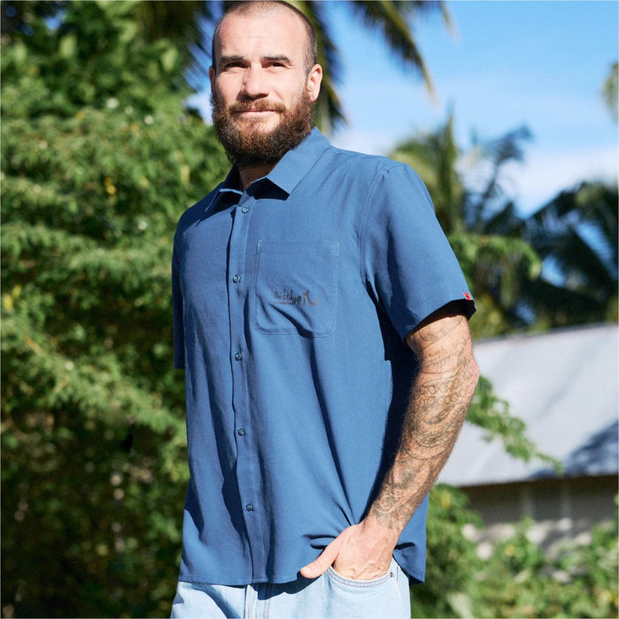 2026 Quiksilver Mens YG Lithium Shirt EQYWT04701 - Dark Denim